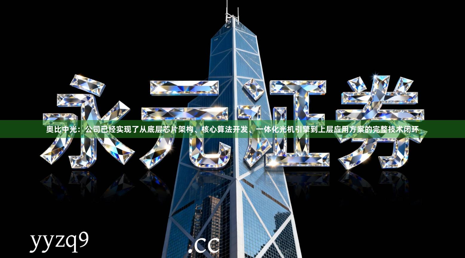 奥比中光：公司已经实现了从底层芯片架构、核心算法开发、一体化光机引擎到上层应用方案的完整技术闭环